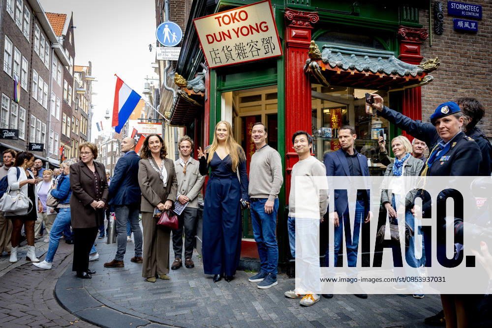 Amsterdam Princess Amalia visited toko Dun Yong on the Zeedijk on her 2nd day of the 2 day visit to Amsterdam. Â
