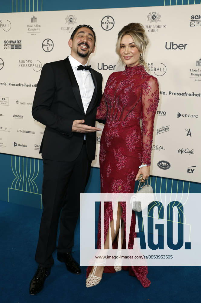 Eko Fresh with wife Sarah Bora at the 73 Federal Press Ball 2026 at the Hotel Adlon Kempinski Berlin, 17 04 2026 Foto:xJ.xFuturexImagex bundespresseball_6425
