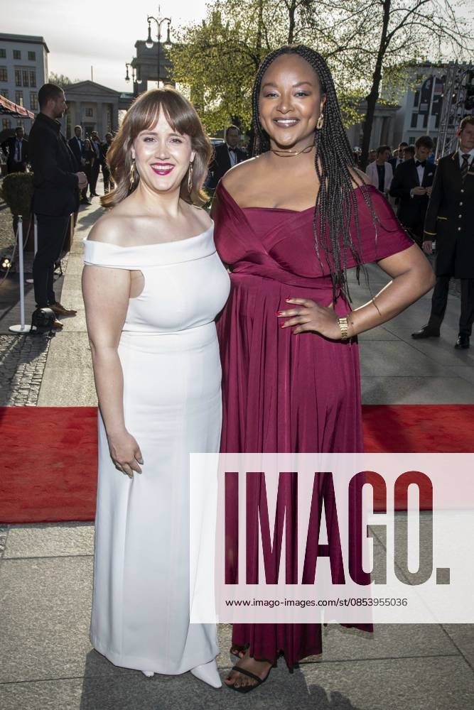 ABB PRESS BALL Ricarda Lang and Aminata Toure Buendnis 90 Die Gruenen as guests at the 73 Federal Press Ball at the Hotel Adlon Kempinski on 17 04 2026 in Berlin