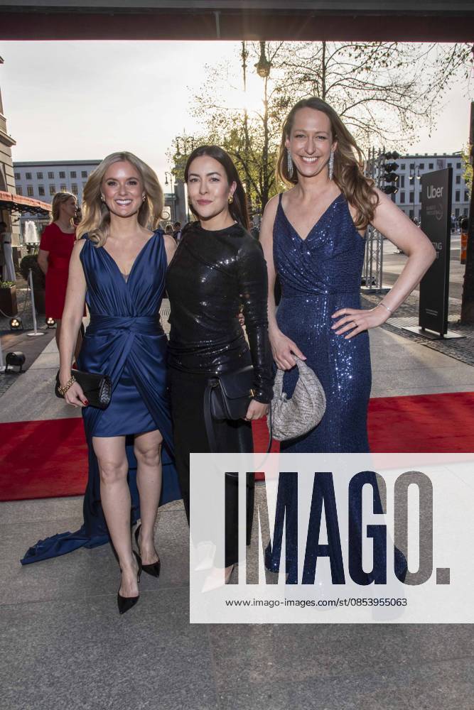 ABB PRESS BALL Angela van Brakel, Aline Abboud and guest at the 73 Federal Press Ball at the Hotel Adlon Kempinski on 17 04 2026 in Berlin