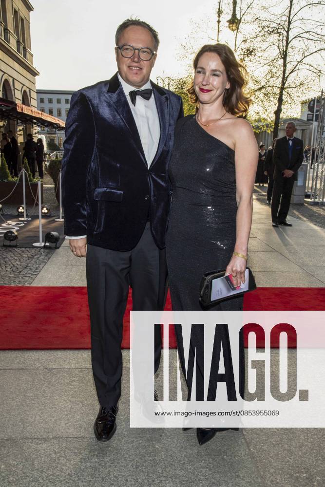 ABB PRESS BALL Mario Voigt and Constanze Fuenfstueck as guests at the 73rd Federal Press Ball at the Hotel Adlon Kempinski on 17 04 2026 in Berlin