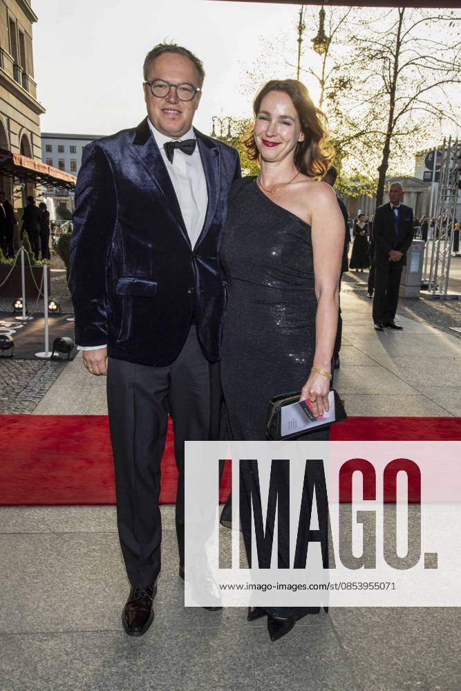 ABB PRESS BALL Mario Voigt and Constanze Fuenfstueck as guests at the 73rd Federal Press Ball at the Hotel Adlon Kempinski on 17 04 2026 in Berlin