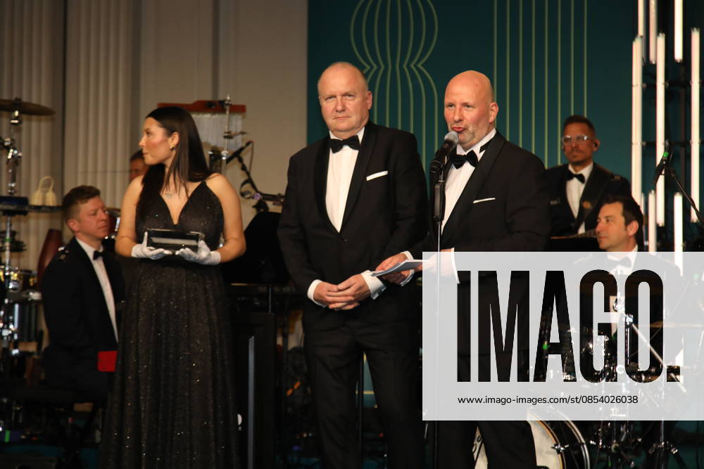 Andreas Rinke and Mathis Feldhoff at the 73 Federal Press Ball 2026 at the Hotel Adlon Kempinski Berlin