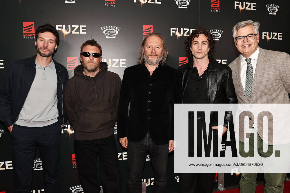 Red carpet at the New York special screening of Fuze at the Metrograph Featuring: Jonathan Saba, Sam Worthington, David Mackenzie, Aaron Taylor-Johnson and Eric d Arbeloff Where: New York, New York, United States When: 21 Apr 2026 Credit: Dave Allocca Starpix INSTARimages . NOT FOR USE BY NEWSPAPERS BASED IN THE UK.