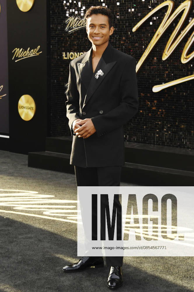 Jaafar Jackson at the premiere of the movie Michael at the Dolby Theatre Los Angeles, 20 04 2026 Foto:xJ.xFuturexImagex michael_6818
