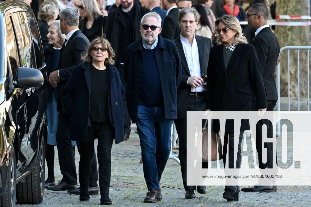 Nathalie Baye Funeral - Paris (L-R) Diane Kurys, Dominique Segall, Guest and Caroline Cochaux attending the funeral of French actress Nathalie Baye at Saint Sulpice Church, in Paris, France on April 24, 2026. Photo by Lionel Urman ABACAPRESS.COM Paris Ile-de-France France