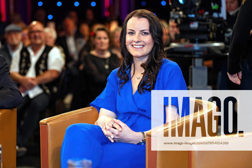 MDR Riverboat Nicole John Chairwoman of the Board Childrens Hospital Concerts Magdeburg and emergency paramedic on the occasion of the recording of the MDR talk show Riverboat on 24 04 2026 at Mediacity Leipzig 20260424ADO0031