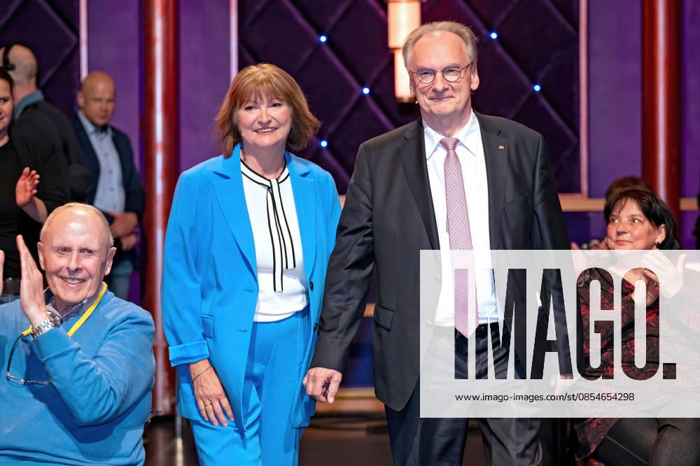 MDR Riverboat Dr Reiner Haseloff Prime Minister a D of Saxony Anhalt with his wife Dr Gabriele Haselhoff on the occasion of the recording of the MDR talk show Riverboat on 24 04 2026 in the Mediacity Leipzig 20260424ADO0015