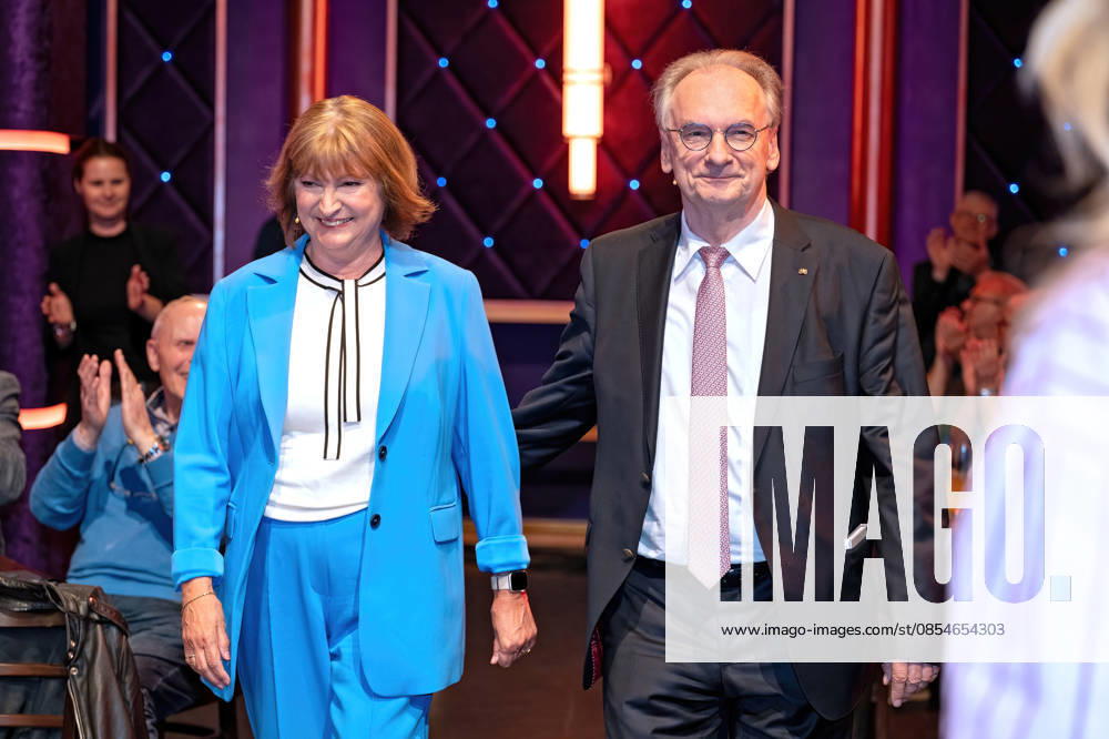 MDR Riverboat Dr Reiner Haseloff Prime Minister a D of Saxony Anhalt with his wife Dr Gabriele Haselhoff on the occasion of the recording of the MDR talk show Riverboat on 24 04 2026 in the Mediacity Leipzig 20260424ADO0017