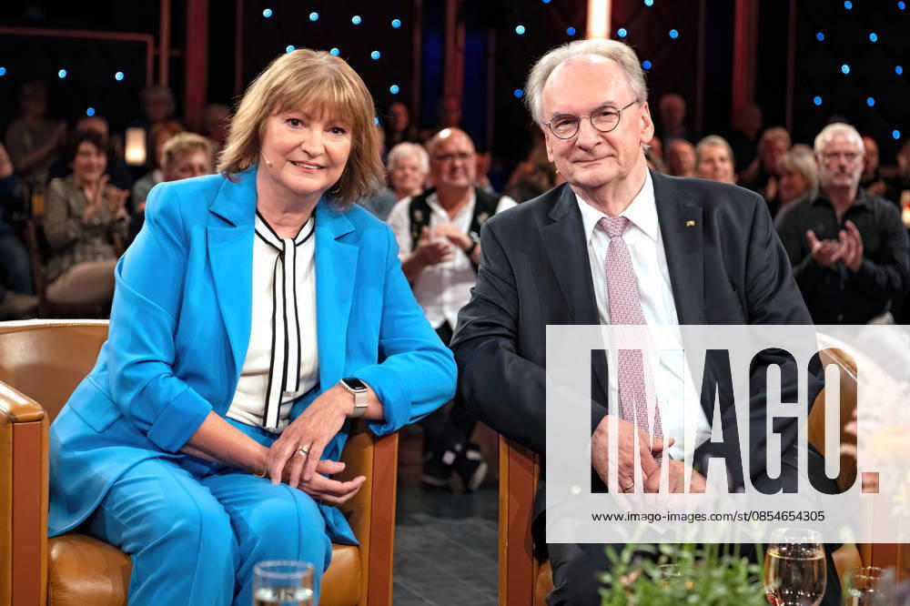 MDR Riverboat Dr Reiner Haseloff Prime Minister a D of Saxony Anhalt with his wife Dr Gabriele Haselhoff on the occasion of the recording of the MDR talk show Riverboat on 24 04 2026 in the Mediacity Leipzig 20260424ADO0020