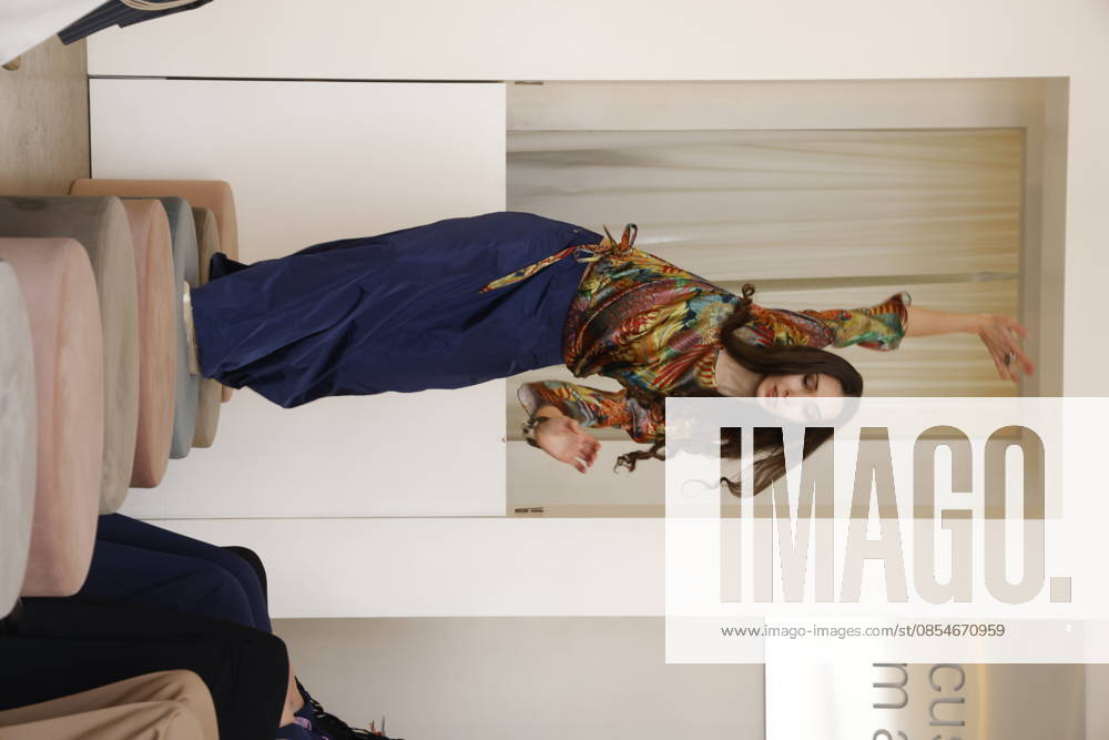 Lia Kemendi at the Anja Gockel Fashion Show Fresh for the senses in the Paris 44 showroom by Anja Gockel Berlin