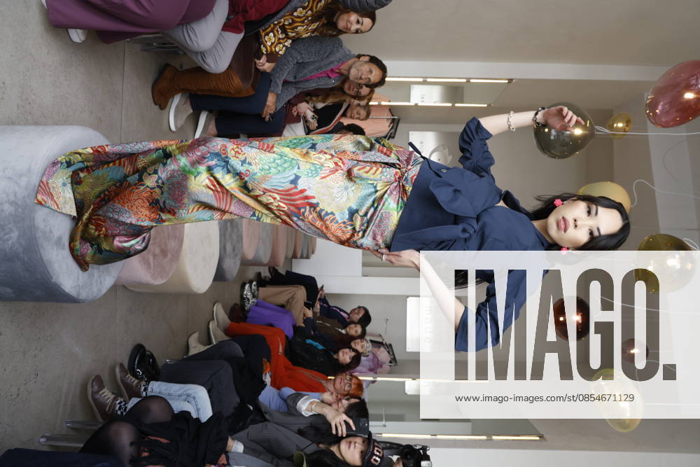 Miho Shiratori at the Anja Gockel Fashion Show Fresh for the senses in the Paris 44 showroom by Anja Gockel Berlin