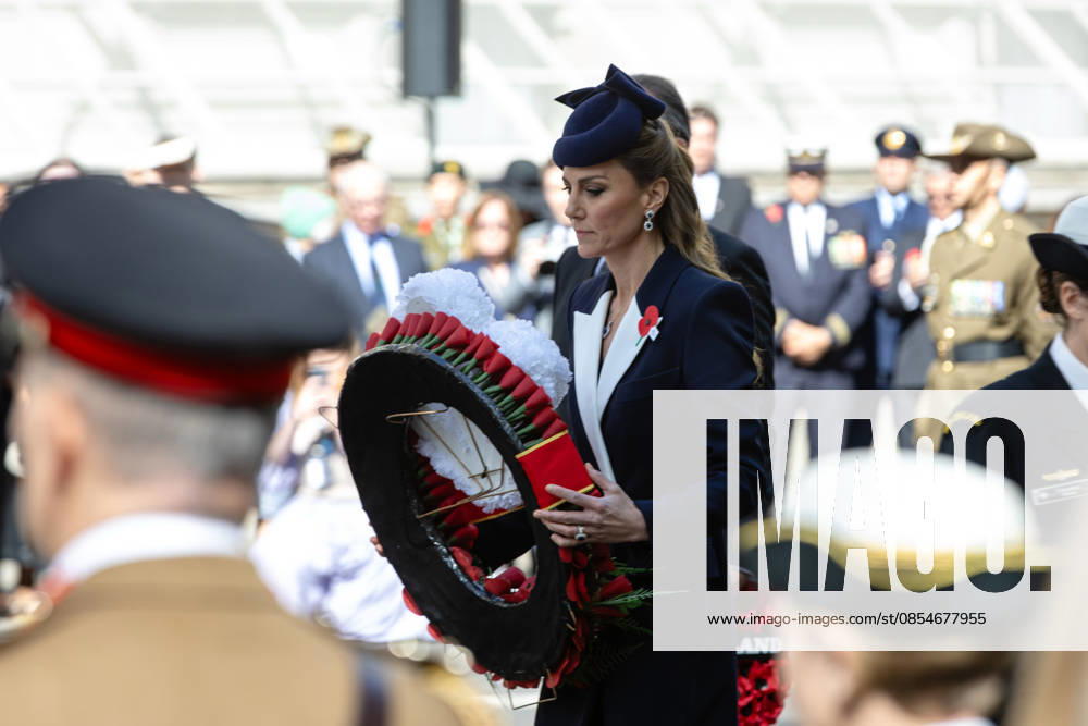 HRH Princess of Wales attends Anzac Day Commemorations at the Cenotaph, London, UK 25 April 2026 Her Royal Highness Princess of Wales lays a wreath at the Cenotaph, London, UK, on 25 April 2026, on behalf of His Majesty The King during the Anzac Day commemorative service. Anzac Day has been observed in London since King George V attended the first service at Westminster Abbey in 1916 to mark the anniversary of the landings at Gallipoli, and has since become an important moment to commemorate all Australians and New Zealanders who have lost their lives in conflict., Credit:Pete Speller Avalon UK, London