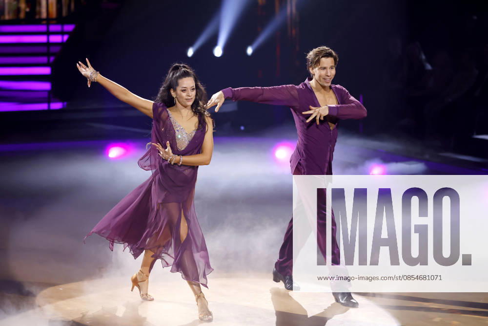 Internet personality Joel Mattli and dancer Malika Dzumaev at the seventh dance show of the 19th season of the RTL dance show Lets Dance at the Coloneum Cologne, 24 04 2026 NRW Germany