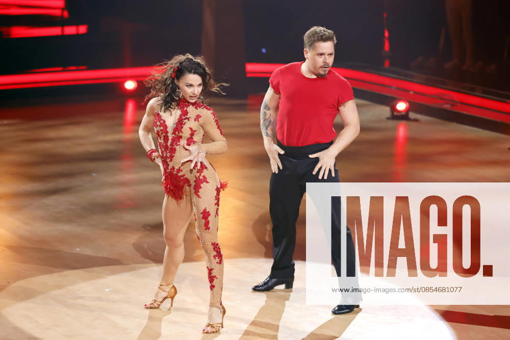 Drummer Gustav Schäfer Tokio Hotel and dancer Anastasia Maruster at the seventh dance show of the 19th season of the RTL dance show Lets Dance at the Coloneum Cologne, 24 04 2026 NRW Germany