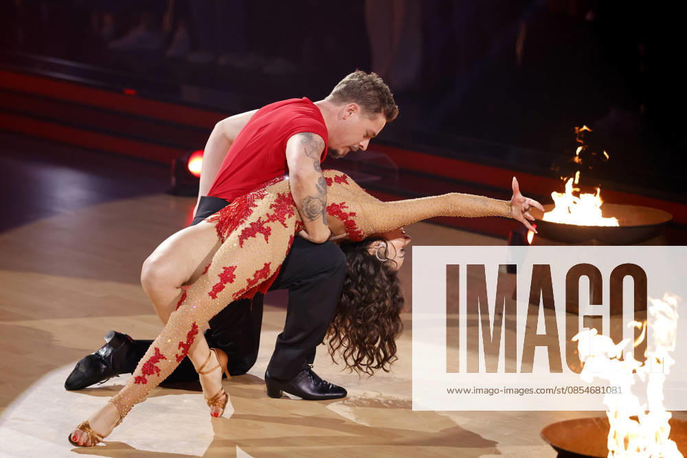Drummer Gustav Schäfer Tokio Hotel and dancer Anastasia Maruster at the seventh dance show of the 19th season of the RTL dance show Lets Dance at the Coloneum Cologne, 24 04 2026 NRW Germany