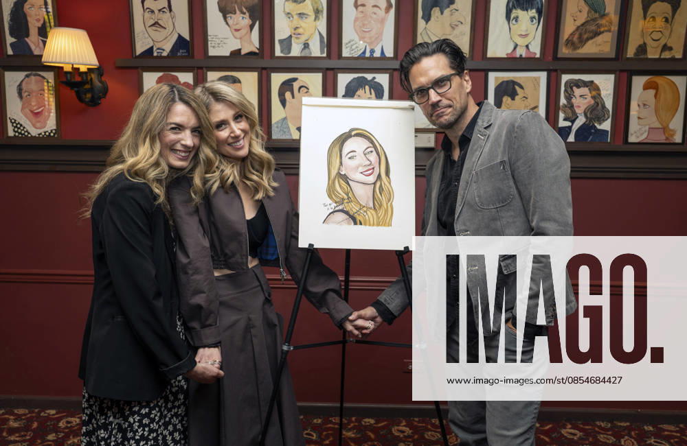 Caissie Levy and Will Swenson at Caissie Levy joins the legendary wall of caricatures at Sardi s. Held at Sardiâ€⠢s in New York. Zuma Press April 24, 2026. New York United States - ZUMAp281 20260424_zea_p281_056