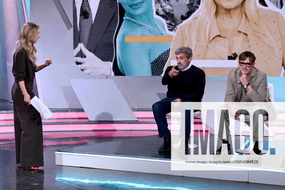 Milan, TV show Tv Talk, Rai3, - Mia Ceran, Flavio Insinna, Filippo Facci