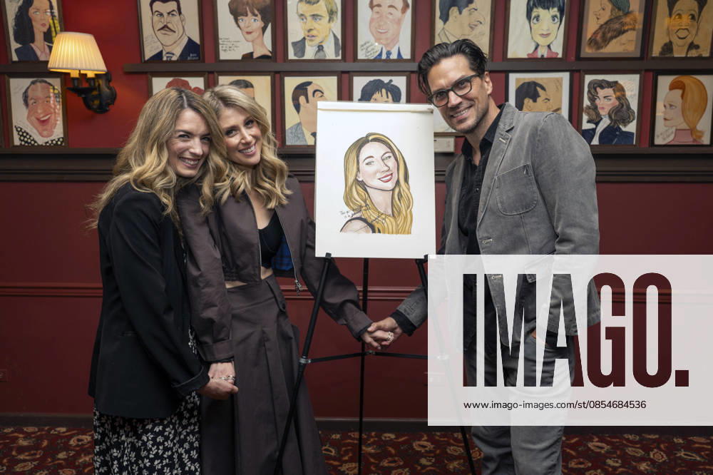 Caissie Levy and Will Swenson at Caissie Levy joins the legendary wall of caricatures at Sardi s. Held at Sardiâ€⠢s in New York. Zuma Press April 24, 2026. New York United States - ZUMAp281 20260424_zea_p281_052