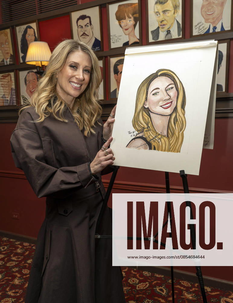 Caissie Levy joins the legendary wall of caricatures at Sardi s. Held at Sardiâ€⠢s in New York. Zuma Press April 24, 2026. New York United States - ZUMAp281 20260424_zea_p281_021