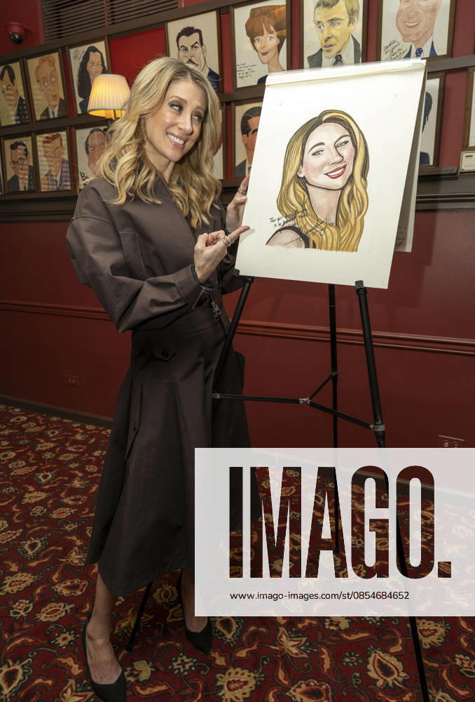 Caissie Levy joins the legendary wall of caricatures at Sardi s. Held at Sardiâ€⠢s in New York. Zuma Press April 24, 2026. New York United States - ZUMAp281 20260424_zea_p281_025