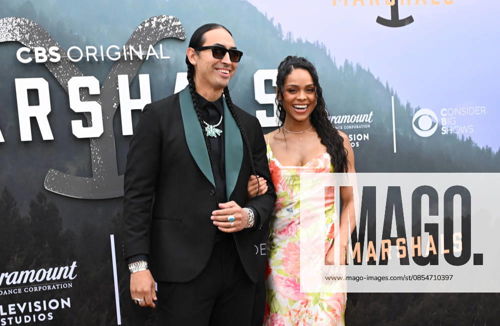 ˜Marshals FYC Tatanka Means and Ash Santos arriving to the Marshals FYC held at Paramount Studios on April 25, 2026 in Hollywood, CA. Hollywood Paramount Studios California USA