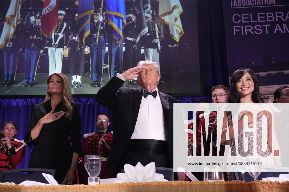 President Donald Trump and First lady Melania Trump participate in the White House Correspondents Association Dinner in Washington, DC on Friday, April 25, 2026. WASP20260425104 YurixGripas