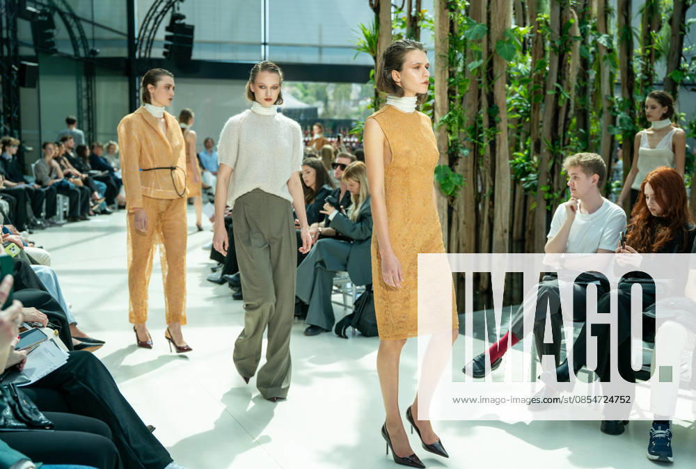 (260426) -- PRAGUE, April 26, 2026 -- Models present creations by Alexandra Gnidiak during the Mercedes-Benz Prague Fashion Week in Prague, the Czech Republic, April 25, 2026. The Mercedes-Benz Prague Fashion Week is held here from April 24 to 30 this year. (Photo by Xinhua) CZECH REPUBLIC-PRAGUE-MERCEDES-BENZ PRAGUE FASHION WEEK DanaxKesnerova