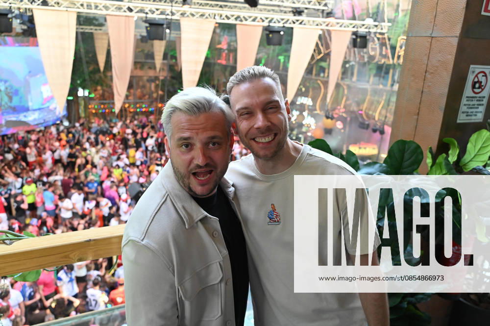 20260426 Mega Park Opening 2026 PALMA, SPAIN APRIL 26 2026 Samu aka Daniel Samorey, HouseKaspeR Philipp Immig at Mega Park Opening 2026 on April 26, 2026 in Palma, Palma Mallorca Spain