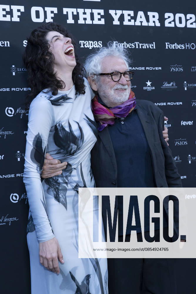 Julie Castro and Oscar Tusquets attend Chef of the Year 2026 photocall .April 27, 2026 in Madrid, Spain. (20260427223)