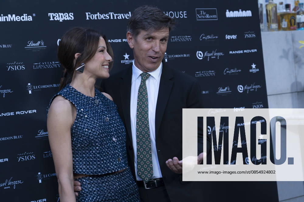 Virginia Troconis and Manuel Diaz El Cordobes , attend Chef of the Year 2026 photocall .April 27, 2026 in Madrid, Spain. (20260427131)