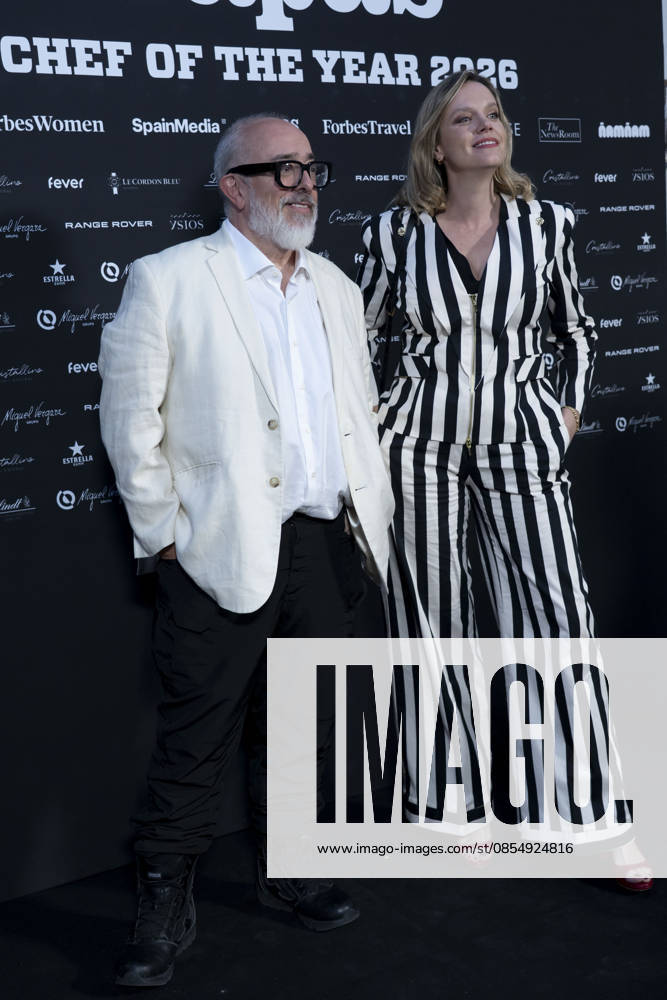 Alex de la Iglesia and Carolina Bang attend Chef of the Year 2026 photocall .April 27, 2026 in Madrid, Spain. (20260427509)
