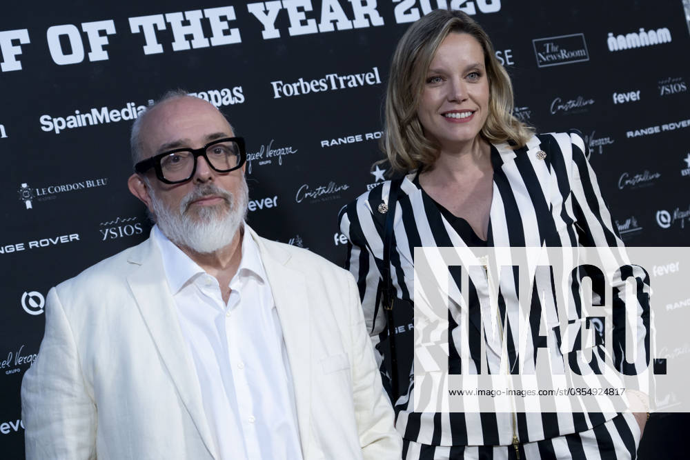 Alex de la Iglesia and Carolina Bang attend Chef of the Year 2026 photocall .April 27, 2026 in Madrid, Spain. (20260427512)