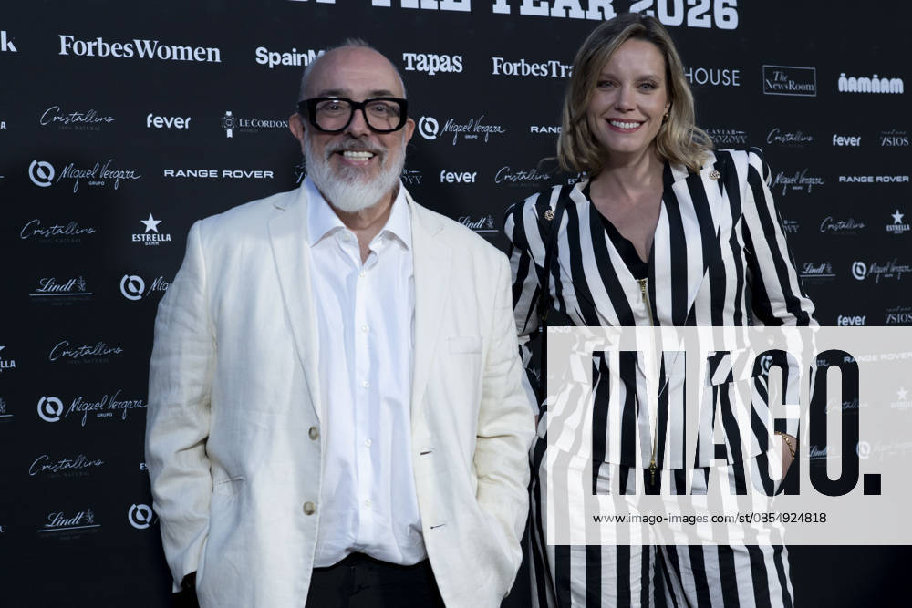 Alex de la Iglesia and Carolina Bang attend Chef of the Year 2026 photocall .April 27, 2026 in Madrid, Spain. (20260427523)