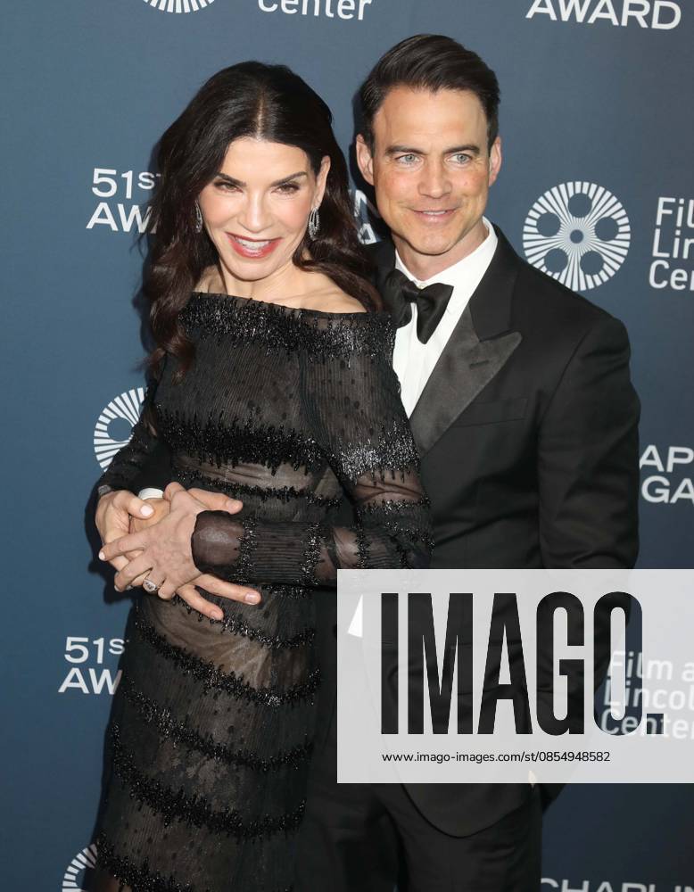 Actor JULIANNA MARGULIES wearing Atelier Prabal Gurung and her husband KEITH LIEBERTHAL seen during the 51st Annual Chaplin Award Gala honoring George Clooney red carpet arrivals held at Alice Tully Hall at Lincoln Center. New York USA - ZUMAk03_ 20260427_zaf_k03_043