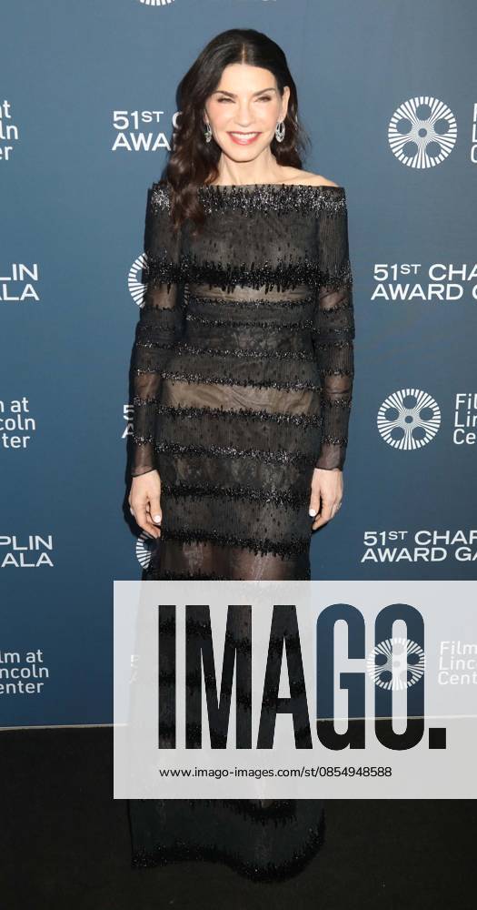 Actor JULIANNA MARGULIES wearing Atelier Prabal Gurung seen during the 51st Annual Chaplin Award Gala honoring George Clooney red carpet arrivals held at Alice Tully Hall at Lincoln Center. New York USA - ZUMAk03_ 20260427_zaf_k03_048