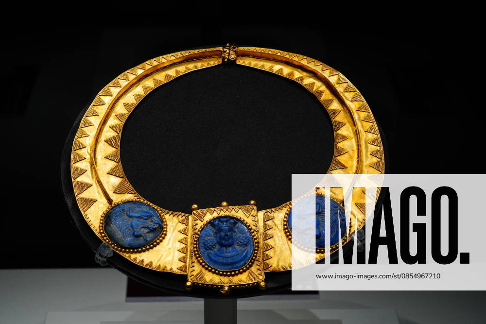 A piece of Iranian cultural treasure is on display during The Flowing Galaxy: Treasures of Persian Culture and Art exhibition at lnner Mongolia Museum on January 18, 2026 in Hohhot, Inner Mongolia Autonomous Region of China. The Flowing Galaxy: Treasures of Persian Culture and Art brings together 151 artifacts from five Iranian museums, marking the first time Iranian relics from institutions beyond the National Museum of Iran have been exhibited in China.