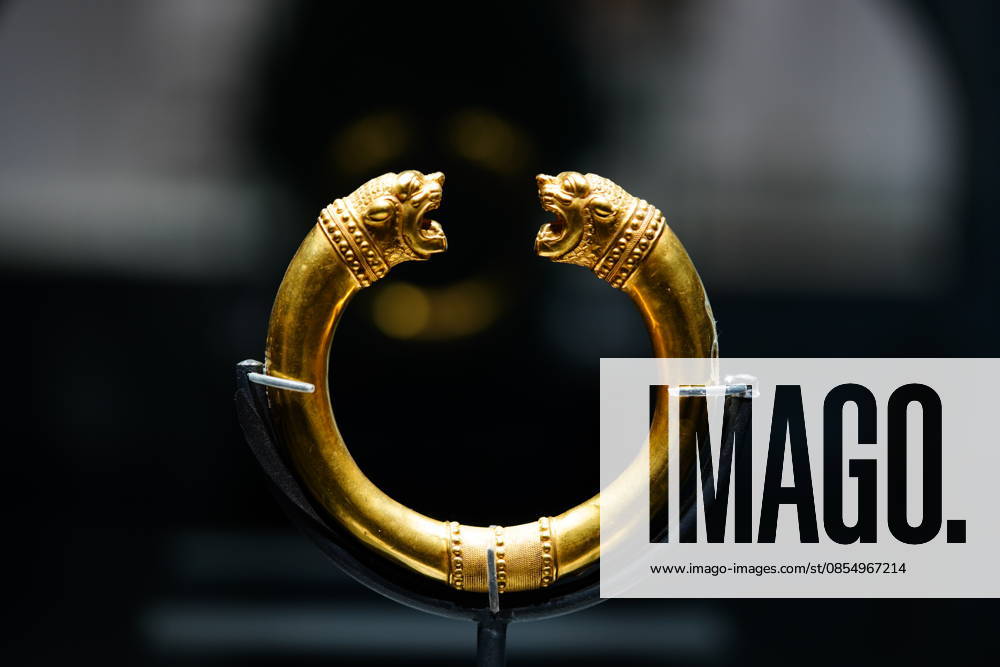 A piece of Iranian cultural treasure is on display during The Flowing Galaxy: Treasures of Persian Culture and Art exhibition at lnner Mongolia Museum on January 18, 2026 in Hohhot, Inner Mongolia Autonomous Region of China. The Flowing Galaxy: Treasures of Persian Culture and Art brings together 151 artifacts from five Iranian museums, marking the first time Iranian relics from institutions beyond the National Museum of Iran have been exhibited in China.