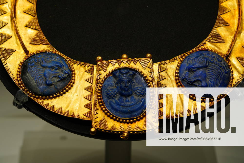 A piece of Iranian cultural treasure is on display during The Flowing Galaxy: Treasures of Persian Culture and Art exhibition at lnner Mongolia Museum on January 18, 2026 in Hohhot, Inner Mongolia Autonomous Region of China. The Flowing Galaxy: Treasures of Persian Culture and Art brings together 151 artifacts from five Iranian museums, marking the first time Iranian relics from institutions beyond the National Museum of Iran have been exhibited in China.