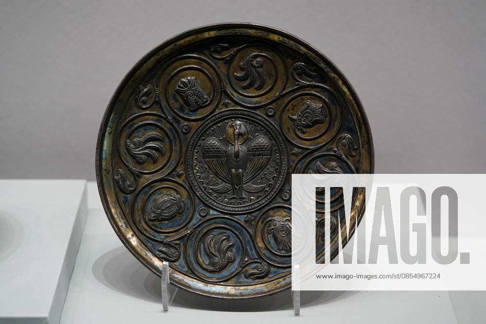 A piece of Iranian cultural treasure is on display during The Flowing Galaxy: Treasures of Persian Culture and Art exhibition at lnner Mongolia Museum on January 18, 2026 in Hohhot, Inner Mongolia Autonomous Region of China. The Flowing Galaxy: Treasures of Persian Culture and Art brings together 151 artifacts from five Iranian museums, marking the first time Iranian relics from institutions beyond the National Museum of Iran have been exhibited in China.