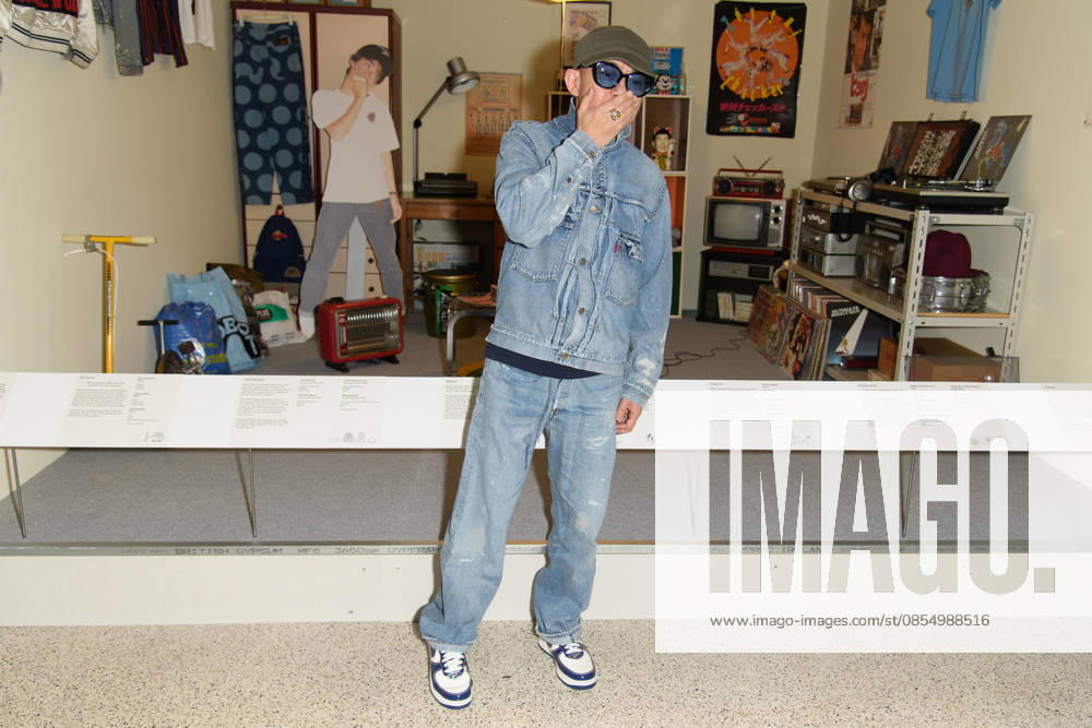 NIGO: From Japan with Love Press Preview at Design Museum, London, UK - Japanese fashion designer NIGO (born Tomoaki Nagao) poses in front of his childhood bedroom at a photocall for The Design Museum s NIGO: From Japan with Love Exhibition at The Design Museum in London, England, UK on Tuesday 28 April 2026 which runs from 1st May 2026 - 4th October 2026., Credit:Justin Ng Avalon UK, England, London, Design Museum