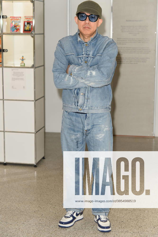 NIGO: From Japan with Love Press Preview at Design Museum, London, UK - Japanese fashion designer NIGO (born Tomoaki Nagao) poses in front of his vintage collection at a photocall for The Design Museum s NIGO: From Japan with Love Exhibition at The Design Museum in London, England, UK on Tuesday 28 April 2026 which runs from 1st May 2026 - 4th October 2026., Credit:Justin Ng Avalon UK, England, London, Design Museum