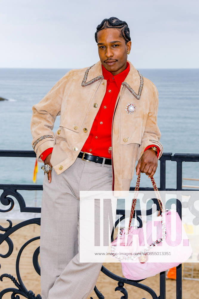 Asap Rocky at the second photocall for the Chanel Cruise Collection 2026 2027 fashion show on the terrace of the Biarritz Municipal Casino, on April 28, 2026 Biarritz France Olivier Borde Bestimage Photocall for the Chanel Cruise Collection 2026 2027 fashion show on the terrace of the Biarritz Municipal Casino, on April 28, 2026 Biarritz France