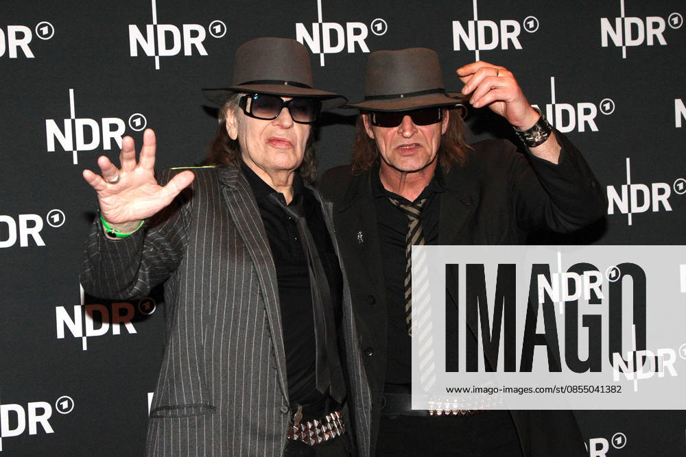 Udo Lindenberg and his Doppelgaenger at the premiere of the ARD documentary film UDO Rebel Rockstar Icon available in the ARD Mediathek from May 10, 2026 on April 28, 2026 at the Astor Film Lounge in Hamburg, Germany Udo Lindenberg at the premiere of the ARD documentary fi