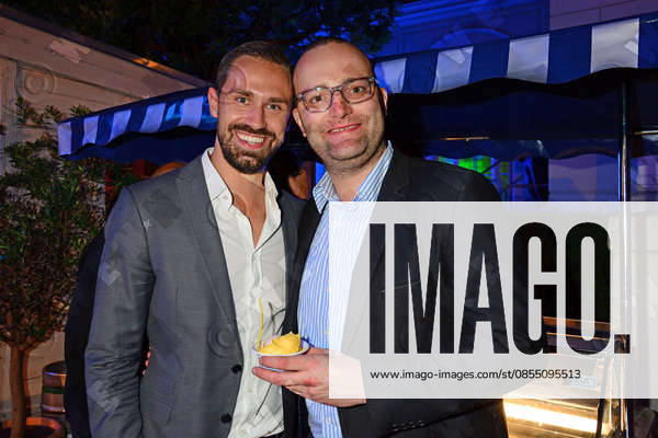 Daniel Funke, Jens Spahn at summer party ZDF-Sommertreff at Hamburger Bahnhof. , Berlin, Germany AEDT WENN.com 21548934