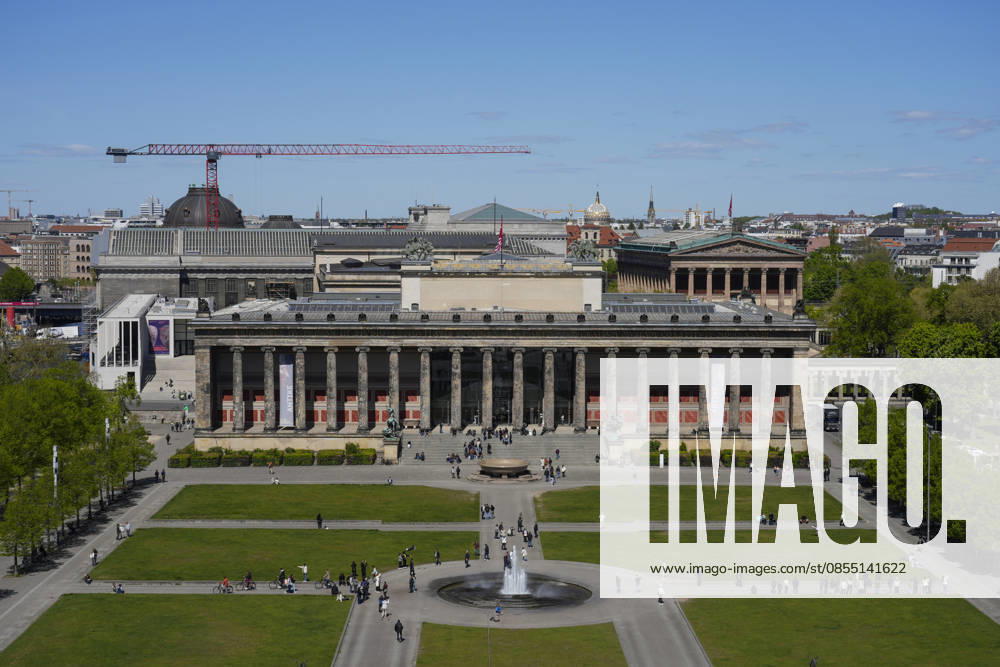 The column front at the Altes Museum in the Lustgarten on Museum Island in Berlin Mitte