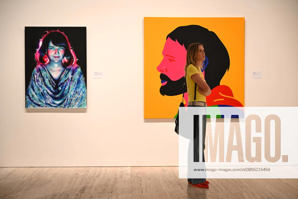 ARCHIBALD PACKING ROOM PRIZE, Patrons look at the finalists of the 2026 Archibald Prize at the Art Gallery of New South Wales in Sydney, Thursday, April 30, 2026. Artist Sean Layh was announced as winner of the Packing Room Prize. ( NO ARCHIVING Sydney New South Wales Australia