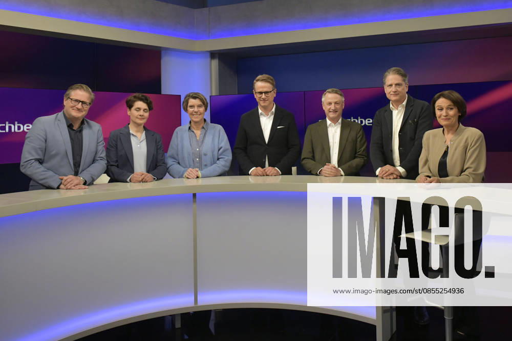 Michael Bröcker, Anna Lehmann, Bettina Böttinger, Carsten Linnemann, Nikolaus Blome, Jakob Augstein and Sandra Maischberger on the ARD talk show maischberger in Studio Berlin Adlershof Berlin, 29 04 2026 Foto:xM.xBehrensx xFuturexImagex maischberger2904_6402