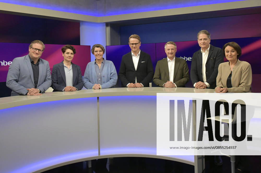 Michael Bröcker, Anna Lehmann, Bettina Böttinger, Carsten Linnemann, Nikolaus Blome, Jakob Augstein and Sandra Maischberger on the ARD talk show maischberger in Studio Berlin Adlershof Berlin, 29 04 2026 Foto:xM.xBehrensx xFuturexImagex maischberger2904_6403