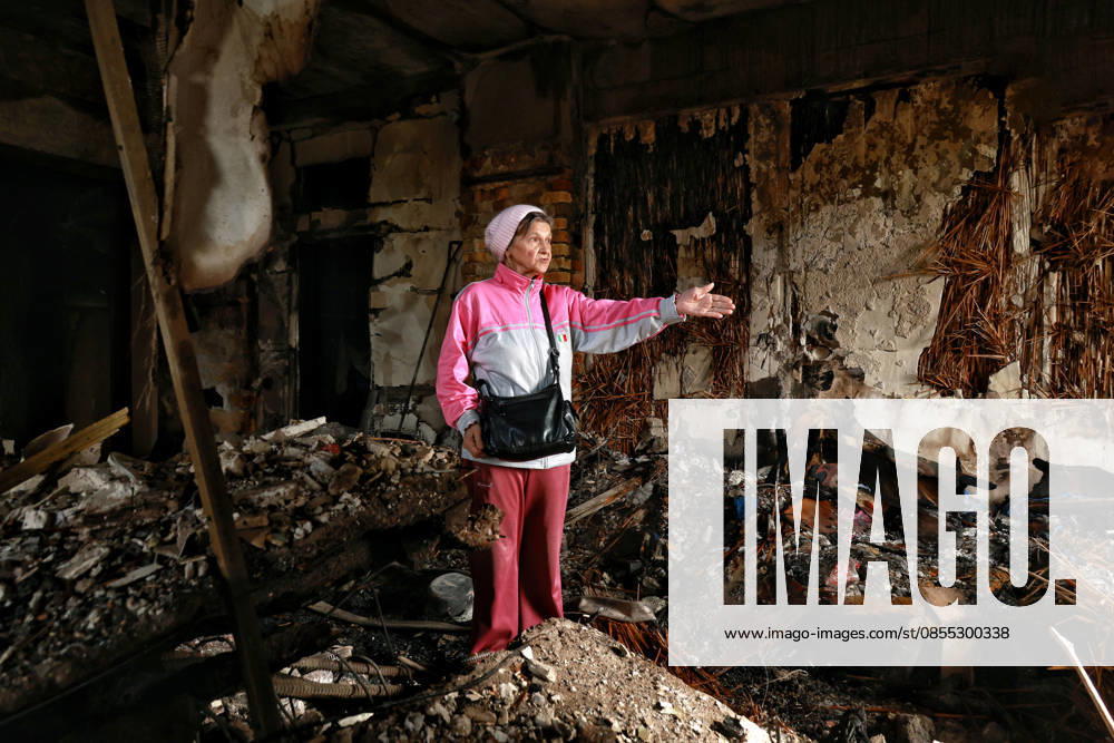 A woman stands among the rubble in an apartment block damaged by a Russian drone strike, Odesa, Ukraine, April 30, 2026. Russian forces launched a massive drone attack on the city, damaging a kindergarten, two schools, residential buildings, a parking lot, nearby garages, and a hotel. Twenty people were injured, including a 17-year-old boy. (Photo by Nina Liashonok Ukrinform) Large-scale Russian drone attack on Odesa